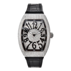 Franck Muller Vanguard V32 Steel White Full Diamonds