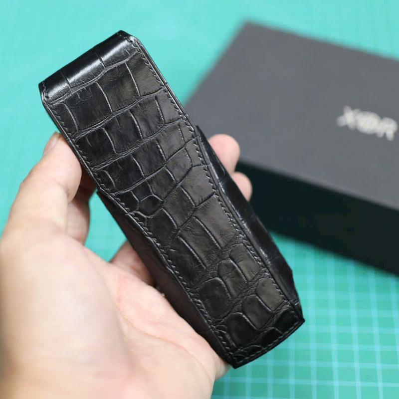 Bao da XOR da cá sấu nắp đứng