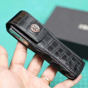Bao da XOR da cá sấu nắp đứng